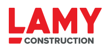 Logo lamy construction belgique